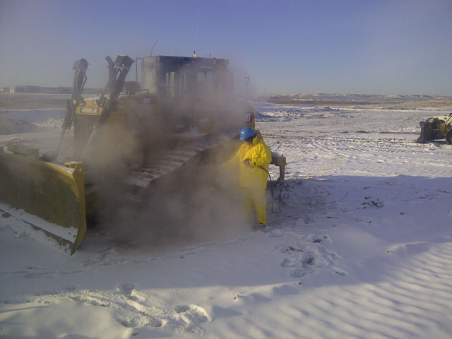 Heavy Equipment Pressure Washing Calgary | Flying Dutchmen Mobile Pressure Washing